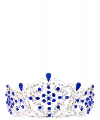 Flower Casting Tiara  TR330095 SILVER CB